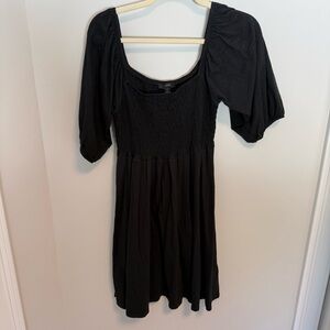 J.Crew Smocked Black Women's Dress